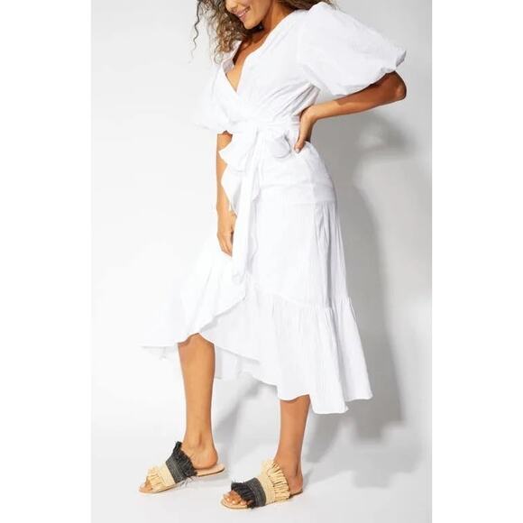 Minkpink Jessey Wrap Midi Dress NWT - S - Picture 1 of 7